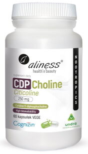 Aliness CDP Choline Citicoline 250 mg | 60 kapsułek