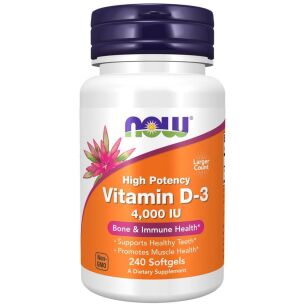 Now Foods Vitamin D3 4000 | 240 softgels