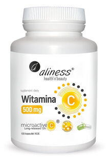 Aliness Witamina C 500 mg micoractive 12h | 100 kapsułek